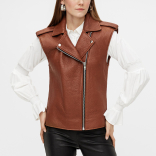 Ženski kožni prsluk Freely