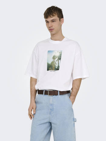 Muška bela majica Cooper