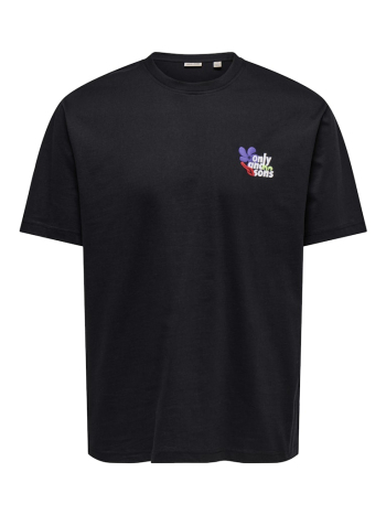 Muška crna majica Fleuri