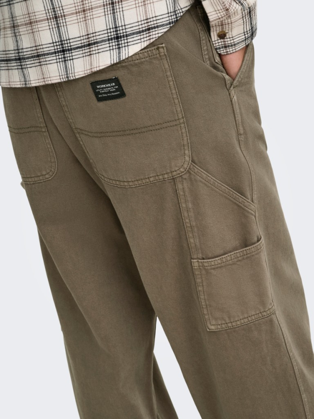 Muške braon pantalone Fade, fotografija 5