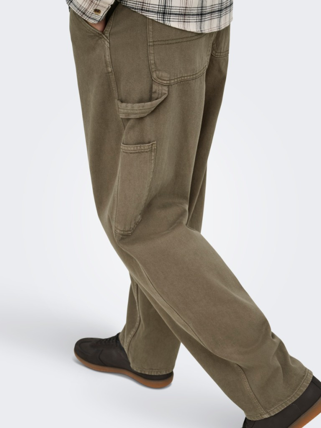 Muške braon pantalone Fade, fotografija 4