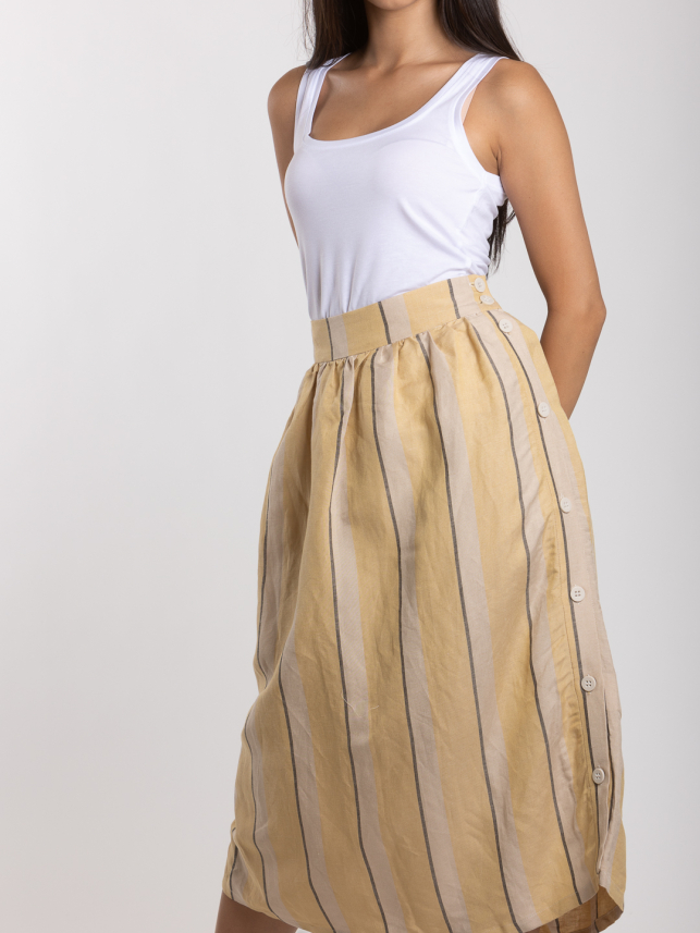 Ženska suknja Linen Blend Striped