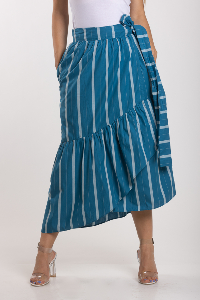 Ženska suknja Striped Poplin